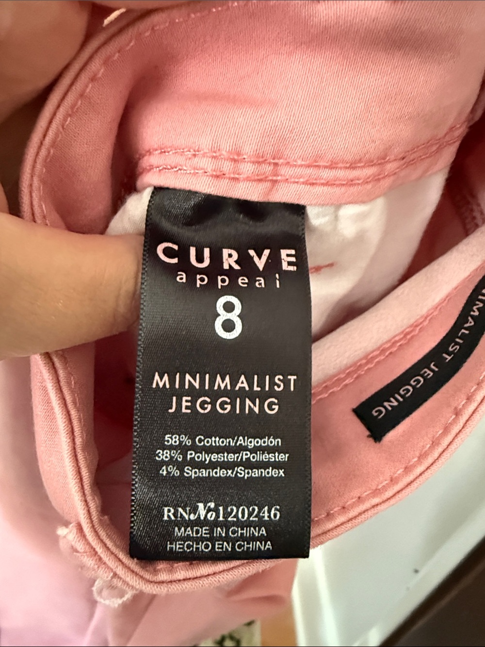 Women's Ankle Jeans in Dusty Pink - Slim Stretch Fit - Picture 2 of 3